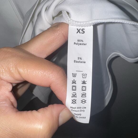 NWT Halara V-Neck Sleeveless Pleated Hem Mini Golf Active Dress Woman’s XS White - Picture 8 of 11